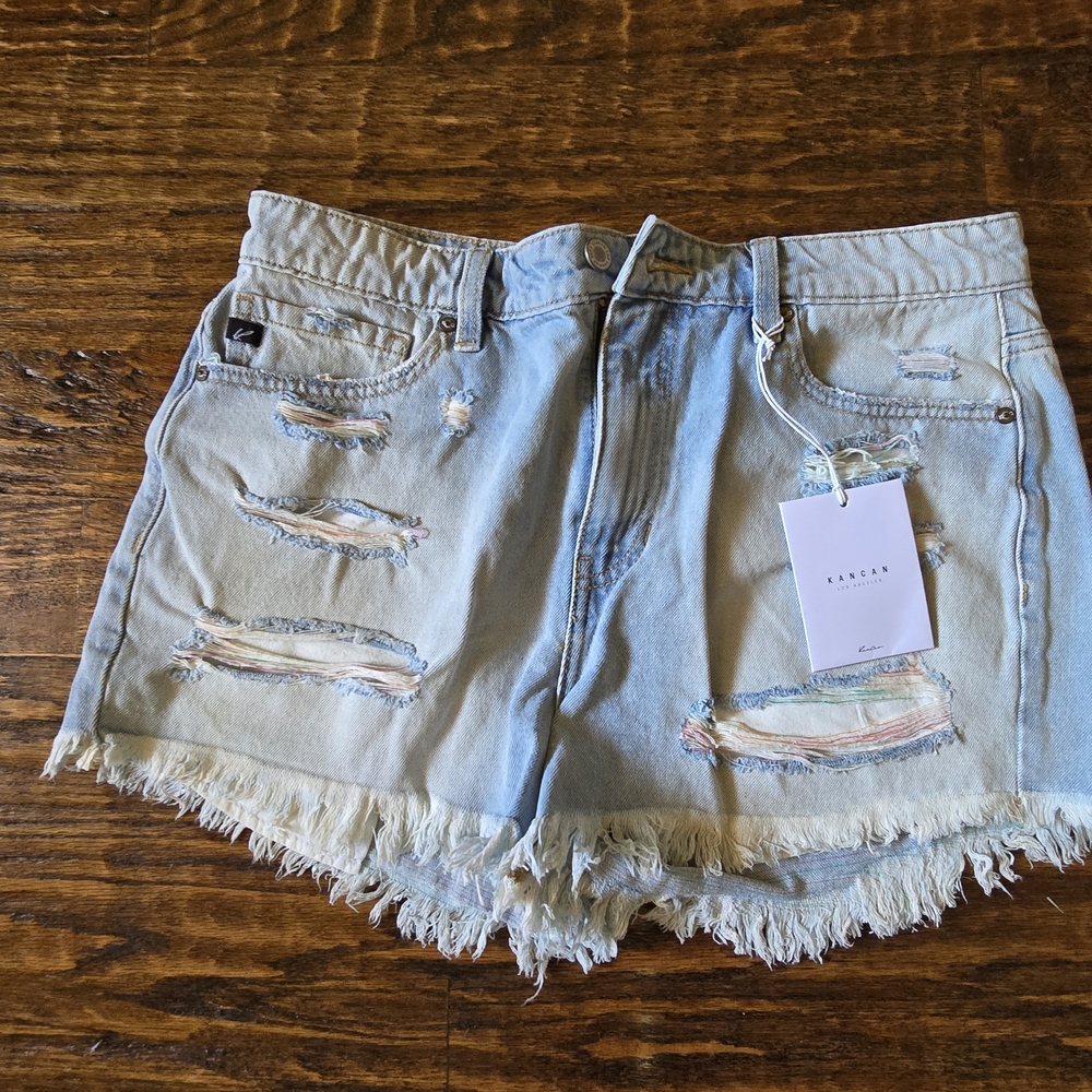 Women's Distressed Denim Shorts